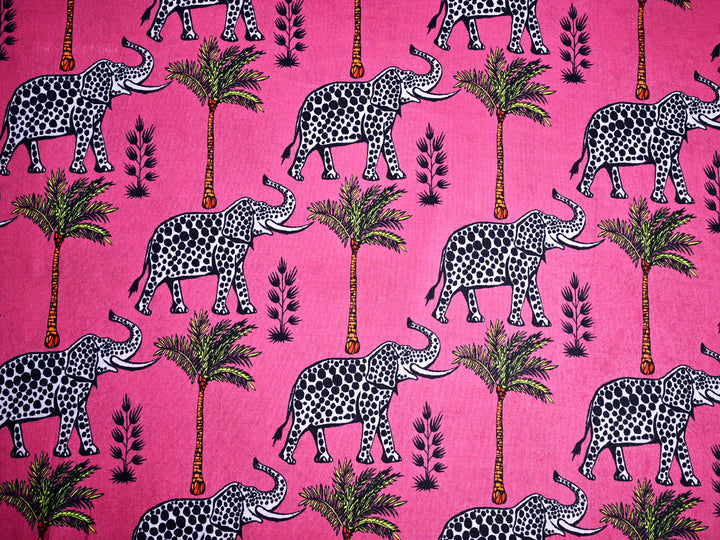 white elephant cotton fabric