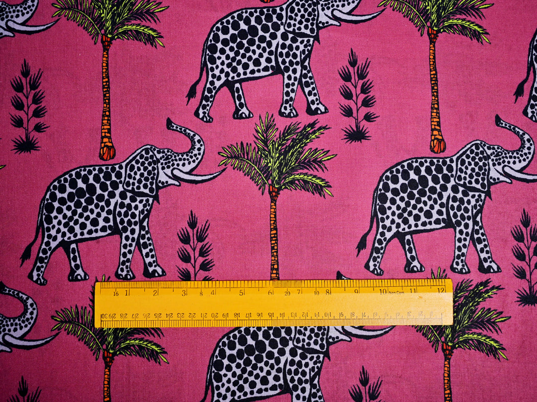 Pink Elephant fabric