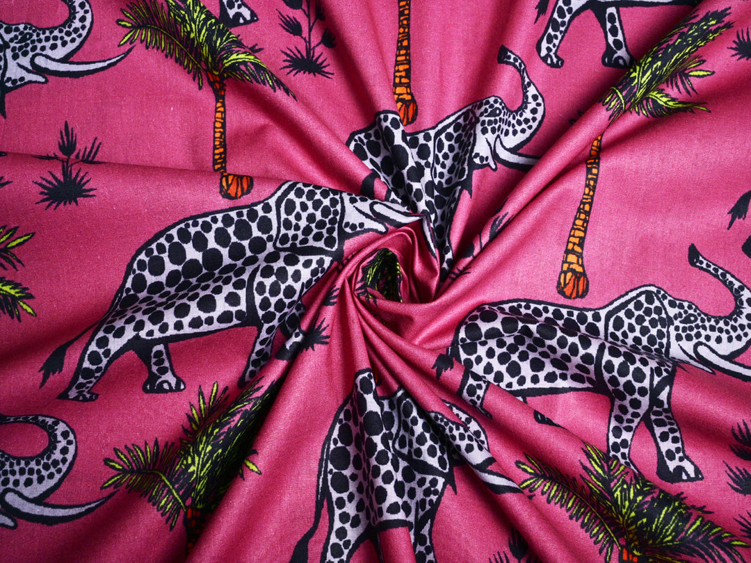 Elephant Fabric Panel