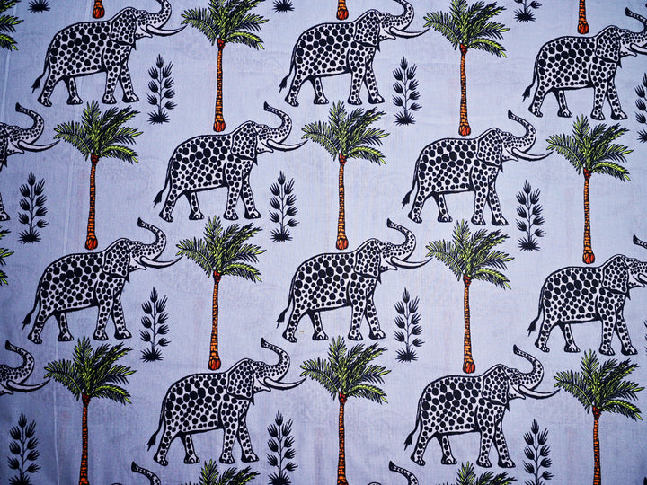 indian elephant fabric