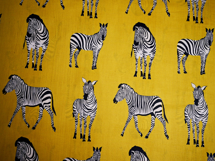 zebra print cotton fabric