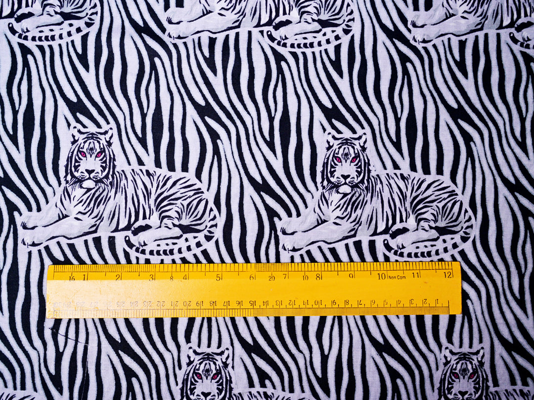 Tiger Print Fabric Cotton