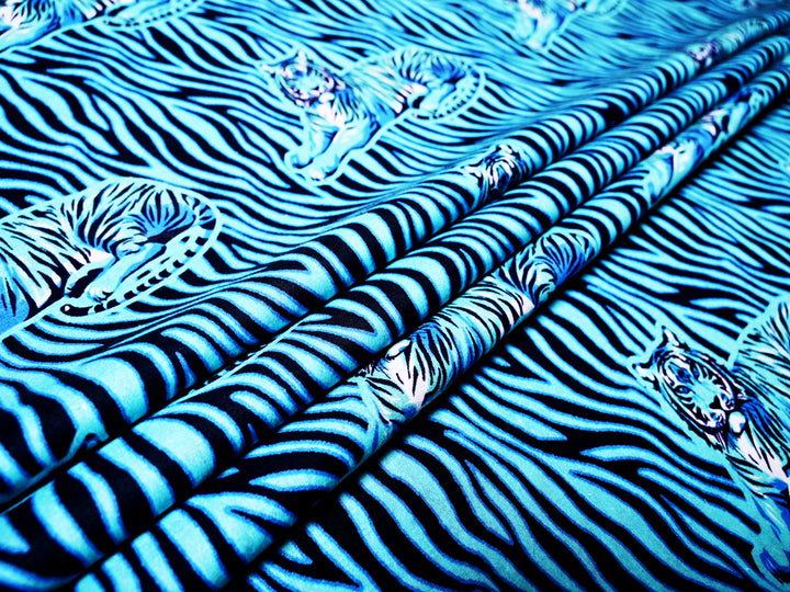 wild tiger print fabric