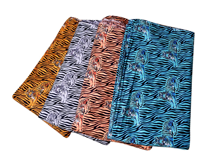 tiger print cotton fabric