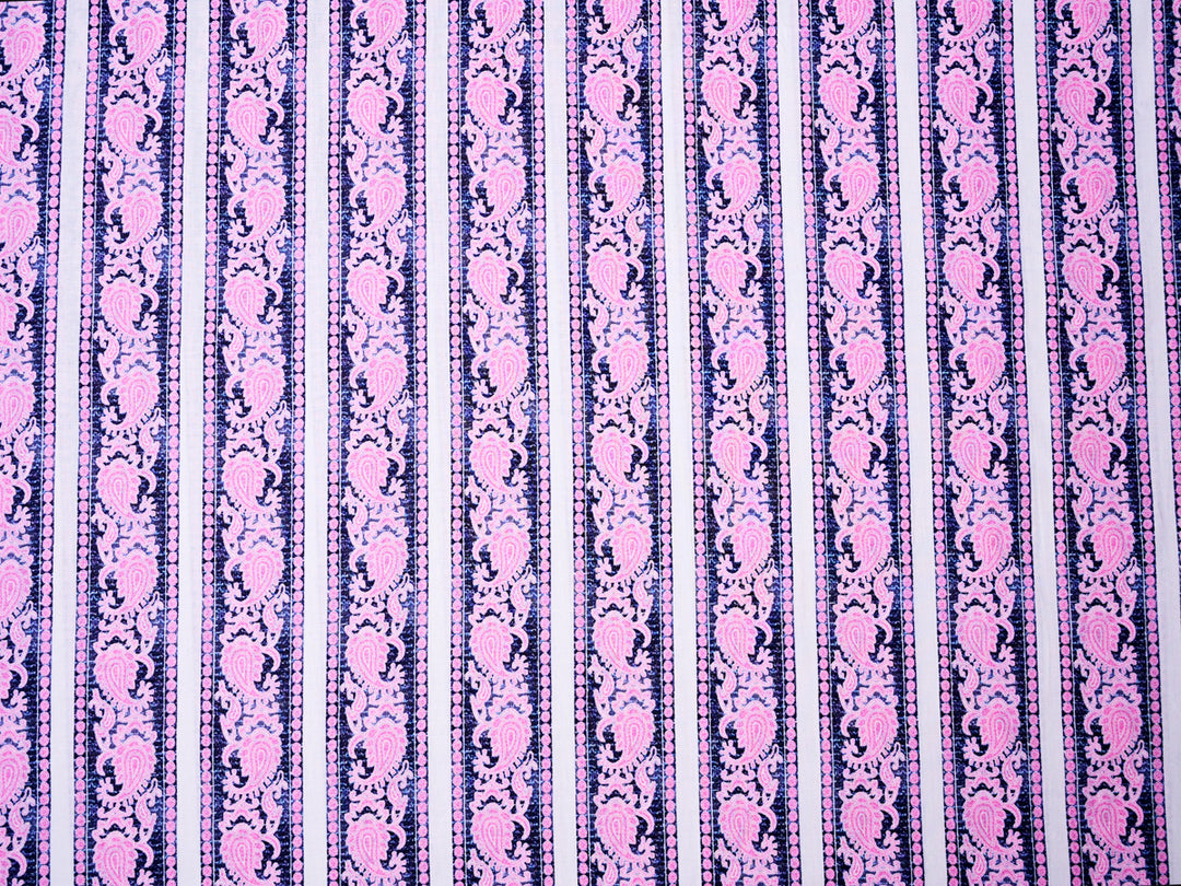 Border print fabric for dresses