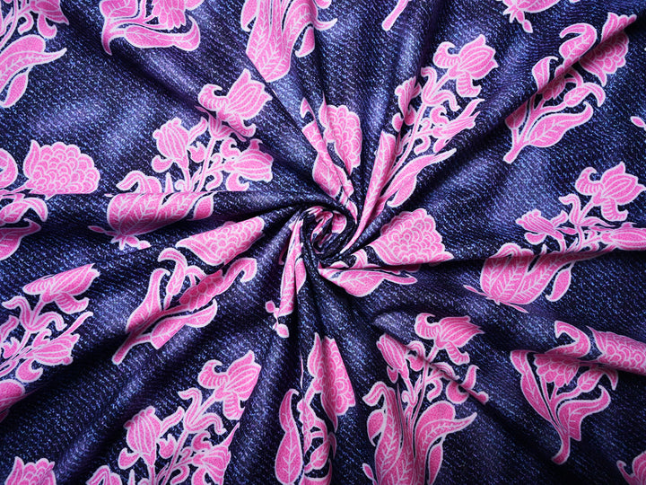 floral pink cotton fabrics