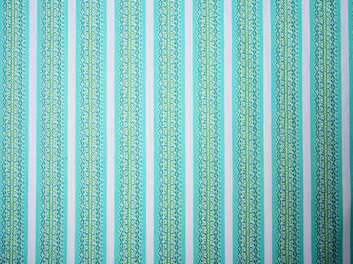 Artistic Border ~ Cotton Stripe Fabric By The Yard