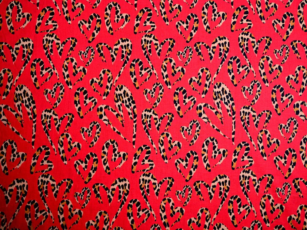 leopard print cotton fabric by the yard - indian leopard print cotton fabric