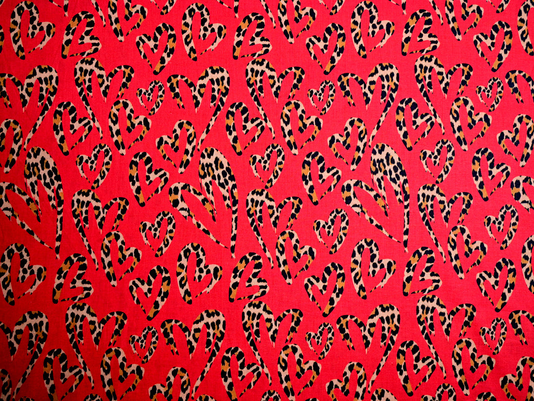 Valentine’s Day cotton fabric
