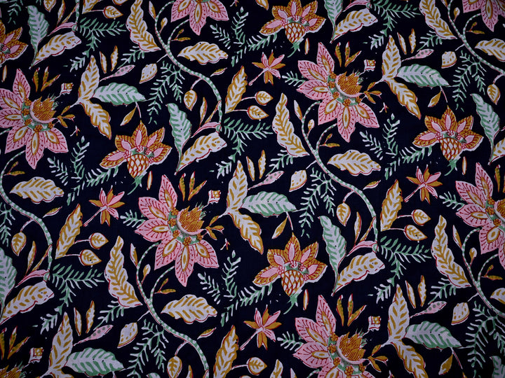 cotton flowers print fabrics