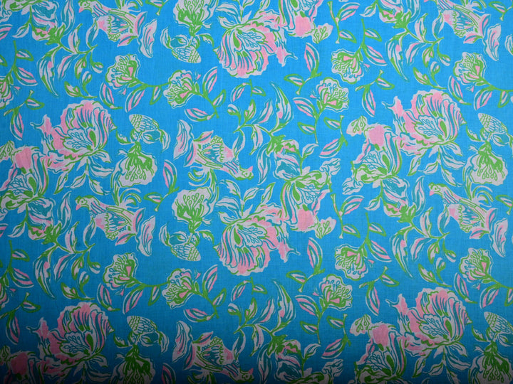 blue fabric prints for decor