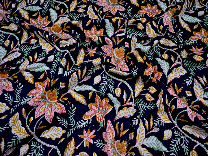 pink flower print fabric by the yard
