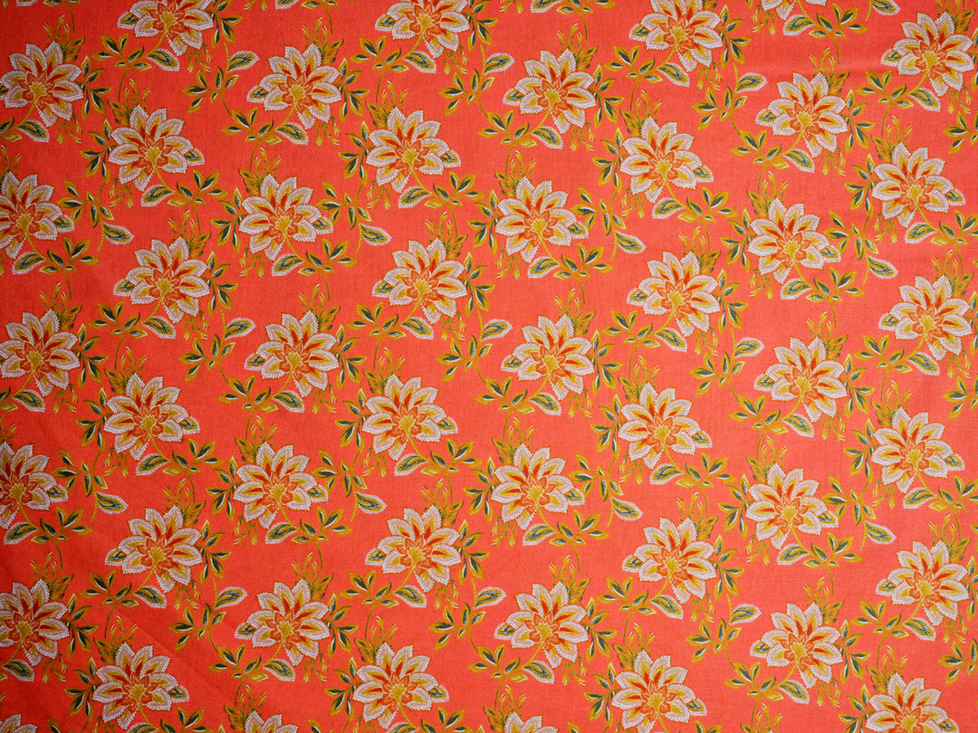 Floral fabric for Indian attire
