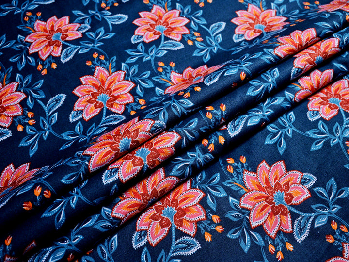 womens dressmaking fabric blue