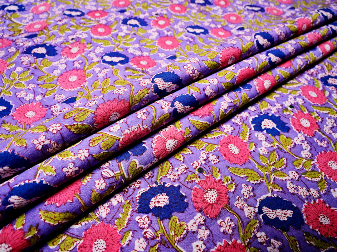 Lavender cotton fabric