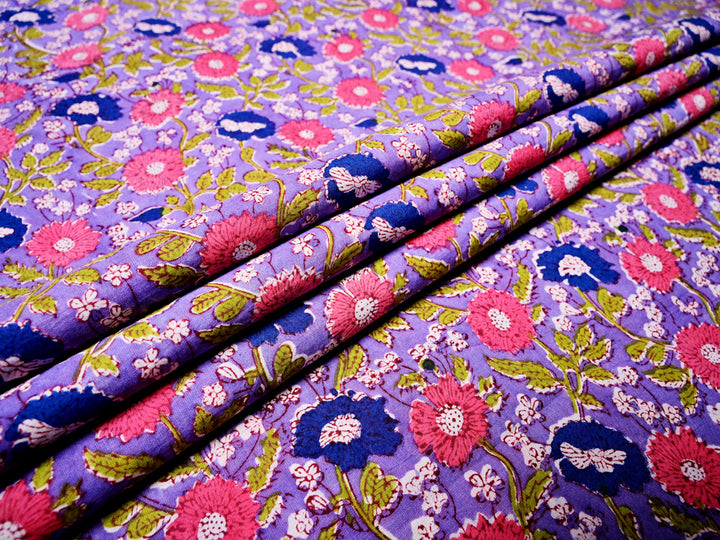 Lavender cotton fabric