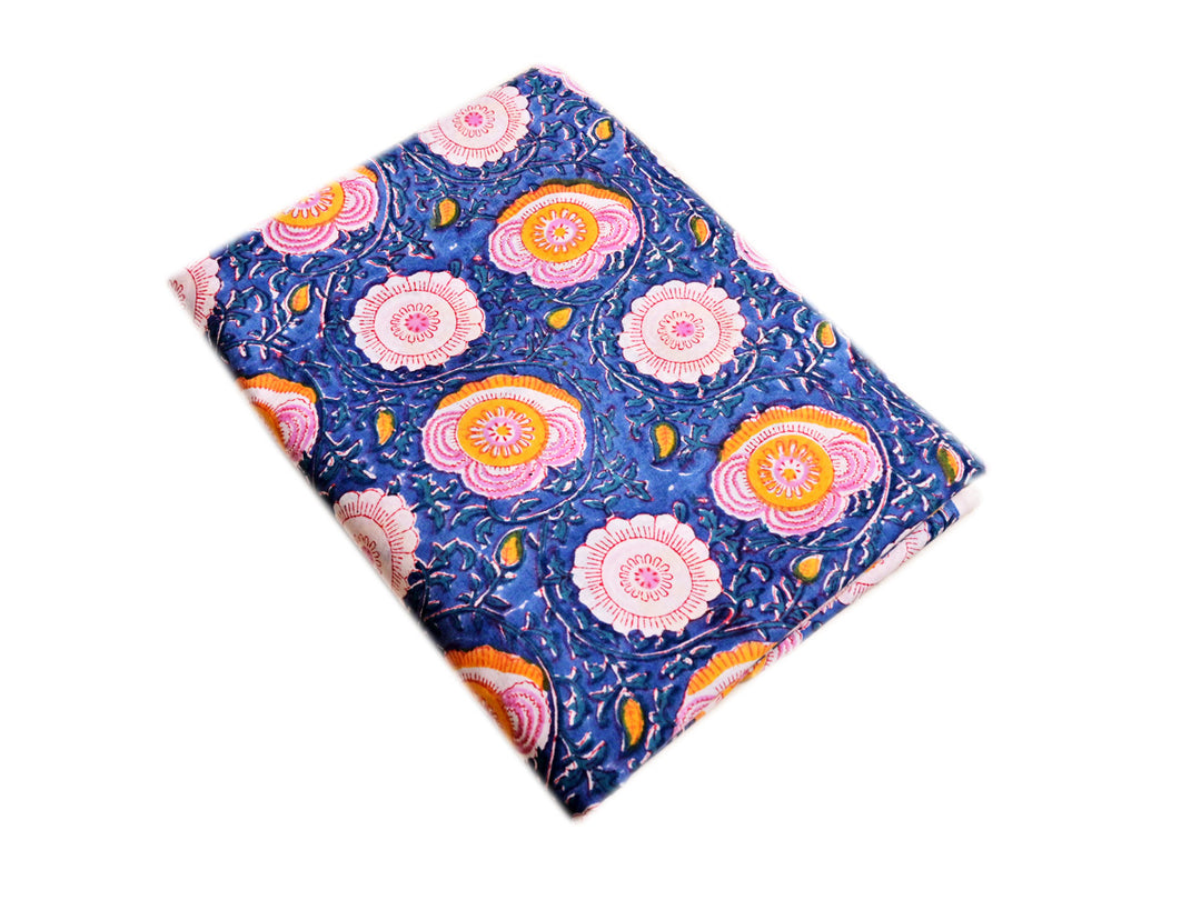 Vibrant floral cotton fabric
