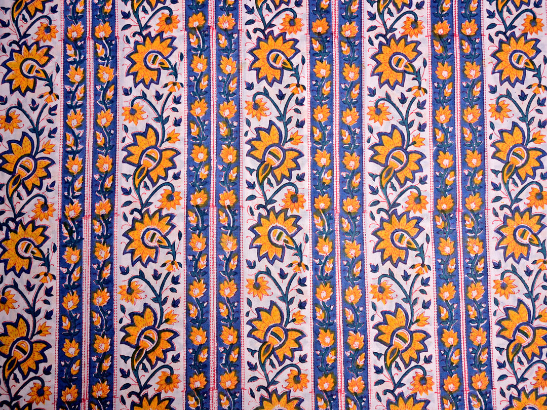 Hand Block Printed Cotton Fabric 