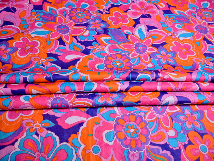 Floral Cotton Fabric by the Yard
