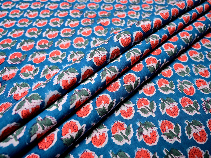 Block Print Fabric Cotton by Yard - Indian Tradition