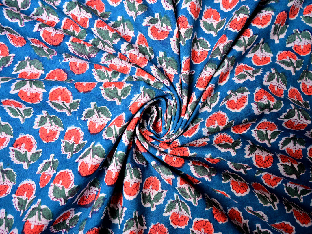 Block Print Fabric Cotton by Yard - Indian Tradition