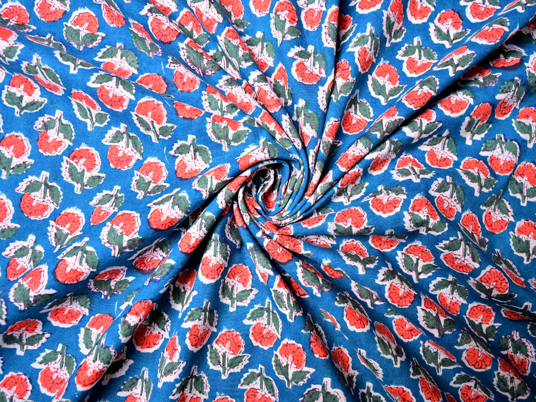 Block Print Fabric Cotton by Yard - Indian Tradition