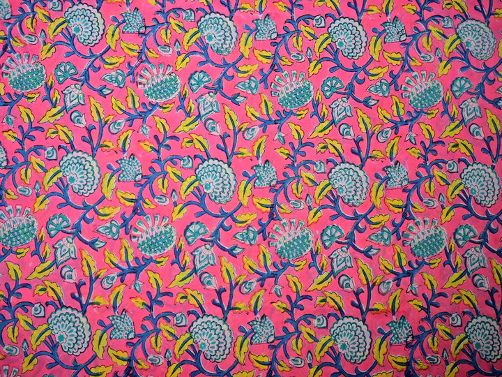 Traditional Rajasthani Block Prints - Pure Cotton Fabric