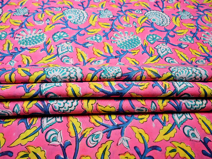 Traditional Rajasthani Block Prints - Pure Cotton Fabric