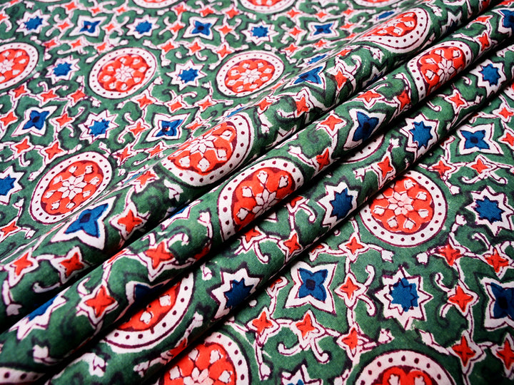 Natural Cotton - Beautiful Indian Fabric by the Yard