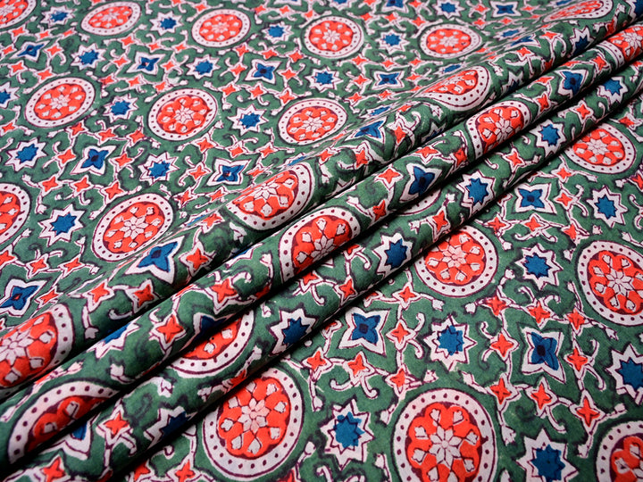 Natural Cotton - Beautiful Indian Fabric by the Yard