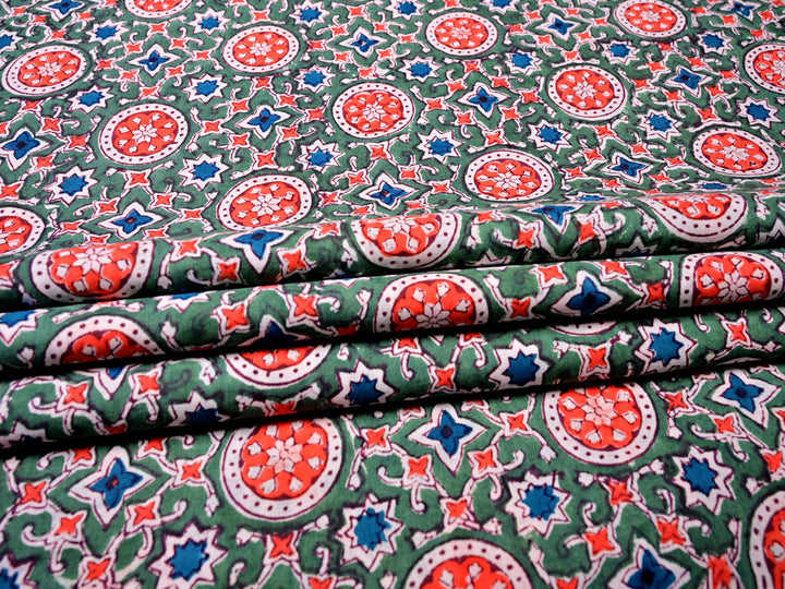 Natural Cotton - Beautiful Indian Fabric by the Yard