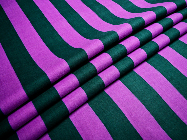 Vertical Stripes - Multicolor Cotton Upholstery Fabrics