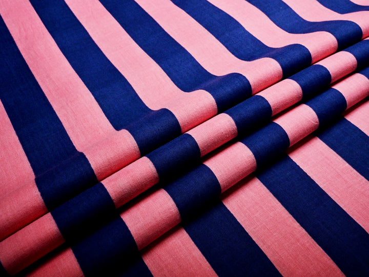 Vertical Stripes - Multicolor Cotton Upholstery Fabrics