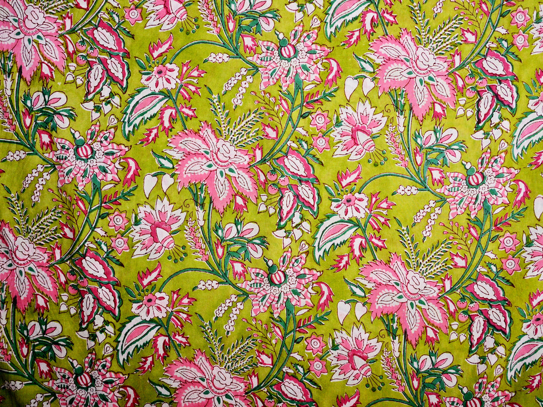 Indian hand block print fabric
