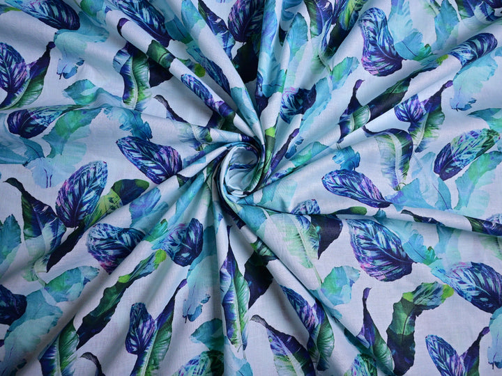 Blue Upholstery Fabric by the Yard
