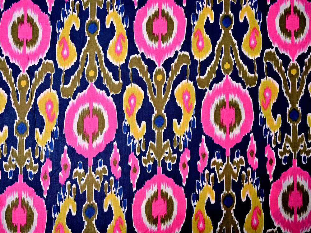 ikat print cotton fabric by the yard - indian ikat cotton fabric for sewing