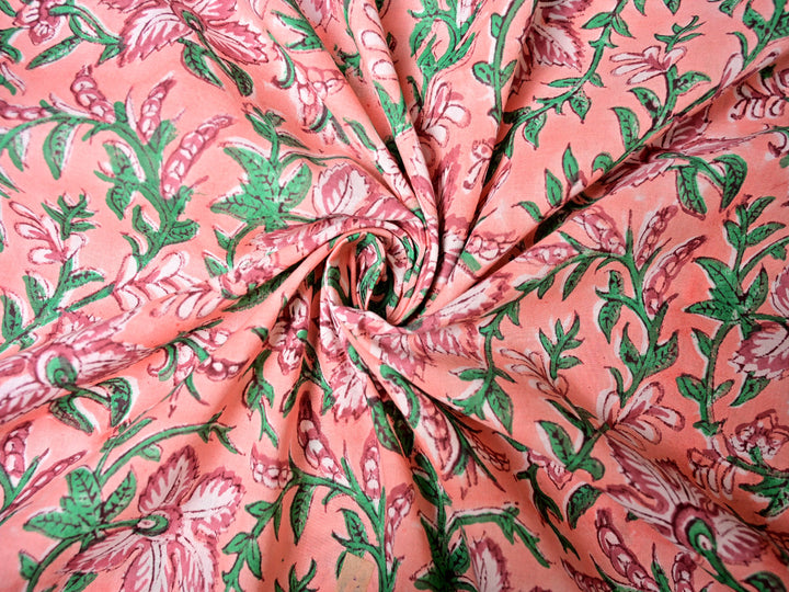 block print cotton fabric for home decor - lightweight cotton fabric for curtains