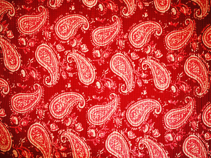 Indian block print fabric – cotton quilting and upholstery fabric by the yard