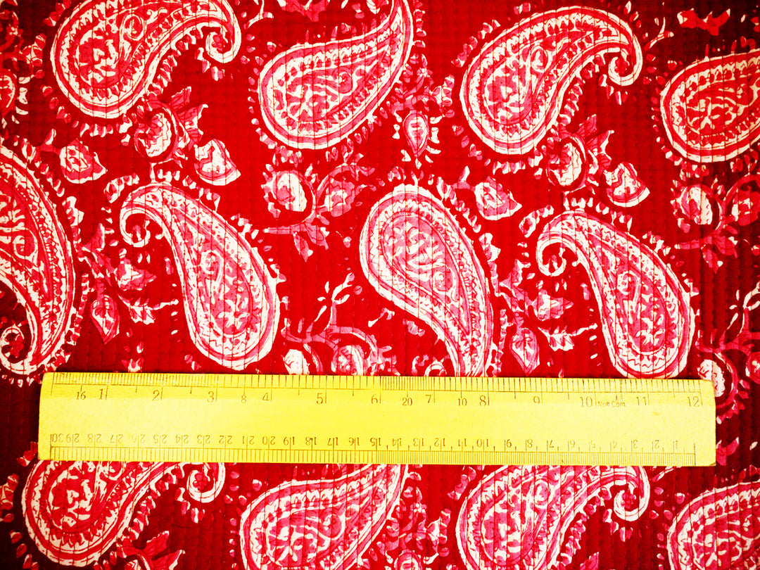 Upholstery fabric by the yard – handmade Indian block print cotton material
