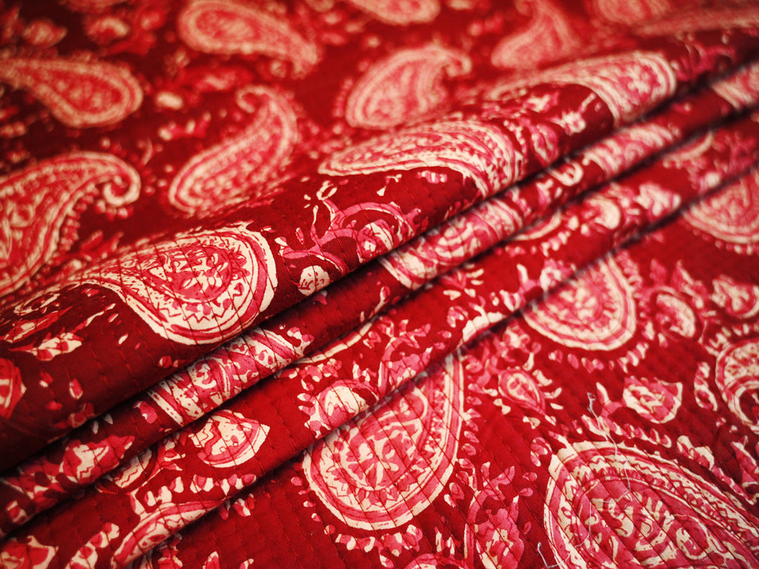 block print quilting cloth for sewing and crafts - Quilting cotton fabric by the yard
