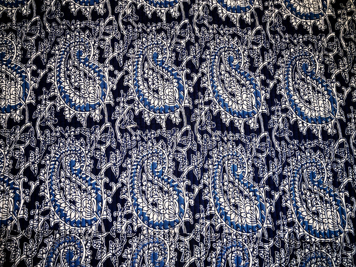 Indian block print cotton quilting fabric – handmade fabric for home décor