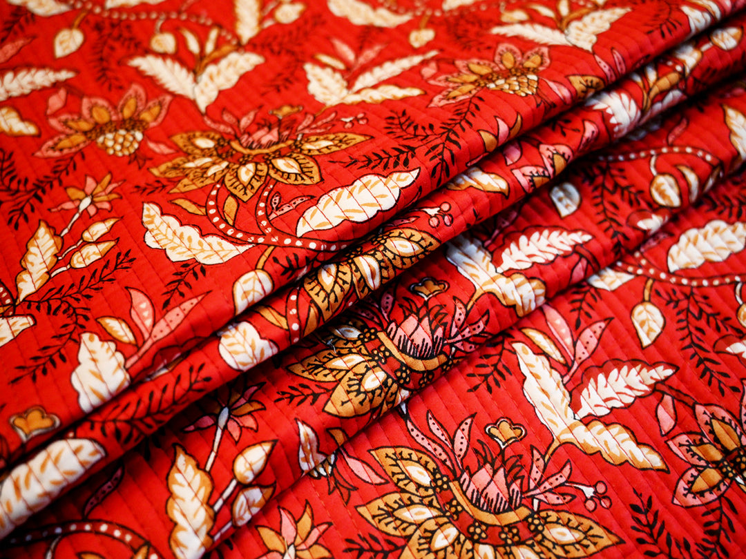 Handmade Quilting Fabric – Indian Cotton Quilted Fabric by the Yard