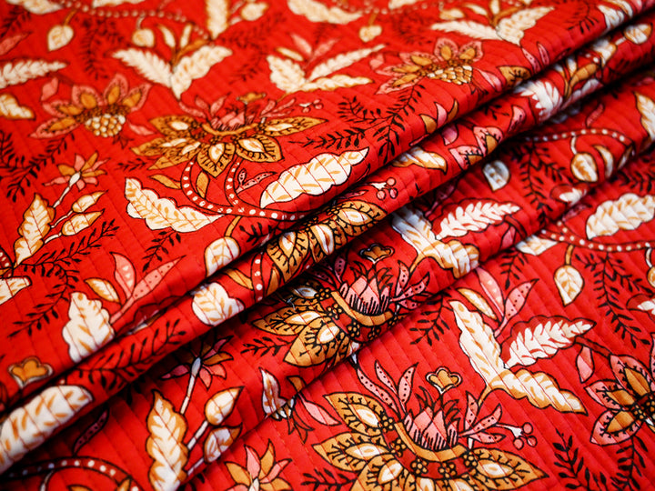 Handmade Quilting Fabric – Indian Cotton Quilted Fabric by the Yard