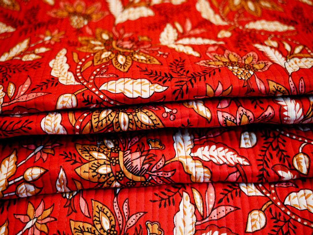 Indian quilted cotton fabric – handmade fabric for quilting and crafts