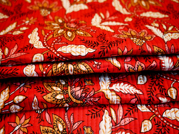 Indian quilted cotton fabric – handmade fabric for quilting and crafts
