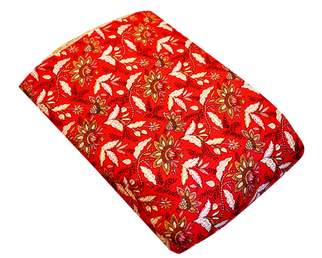 Quilted fabric by the yard – Indian cotton upholstery material