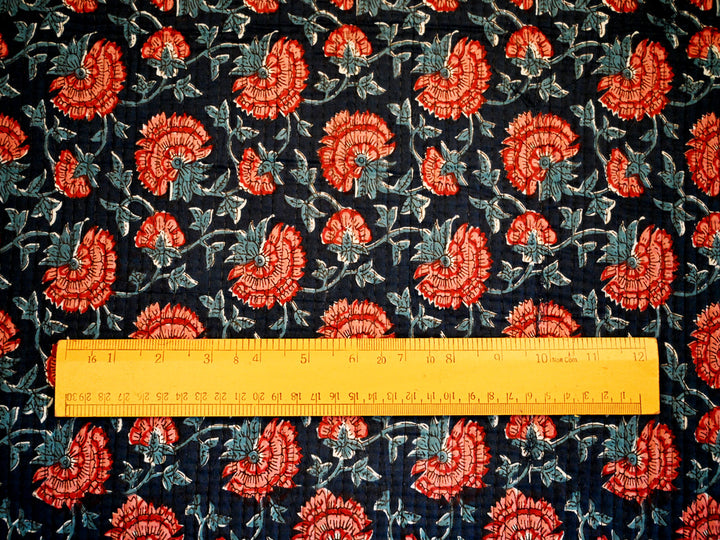 Cotton quilted fabric for quilting and upholstery
