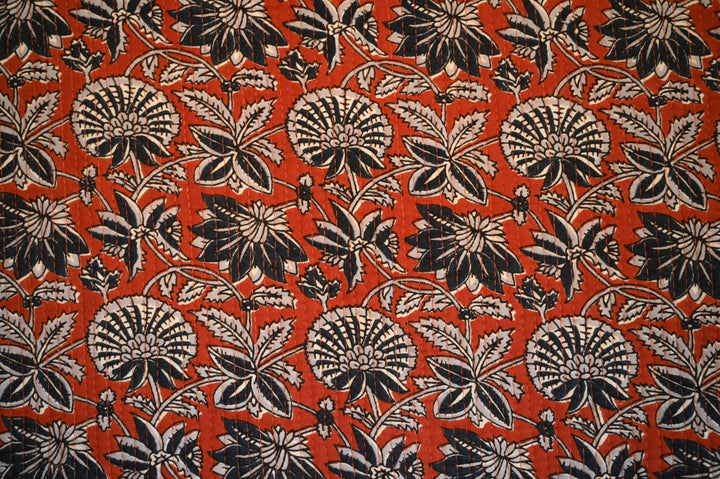 Indian quilted cotton fabric by the yard - Quilting cotton with Indian block prints