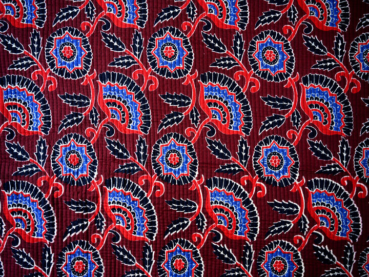 indian quilted cotton fabric for sewing