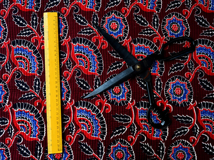 handmade block print cotton upholstery fabric
